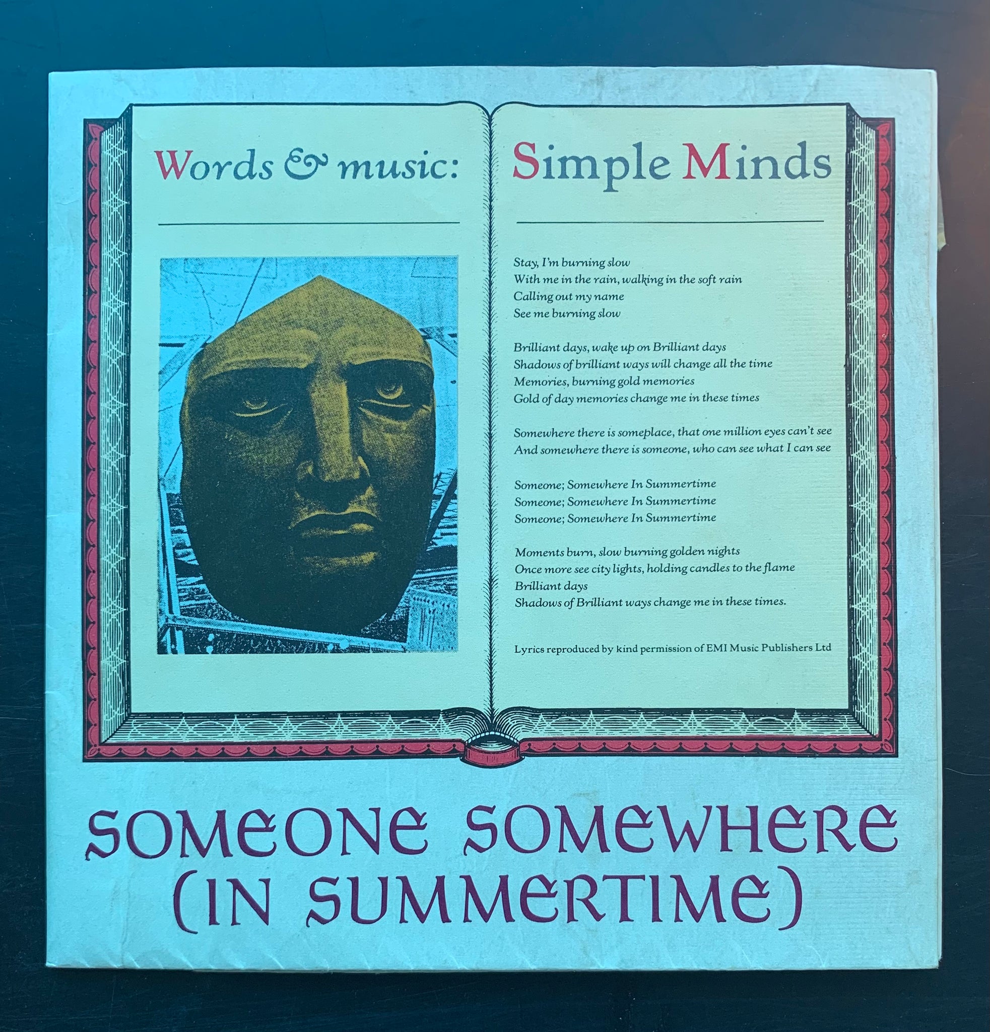 Simple Minds 'Someone Somewhere (in Summertime)' 7"