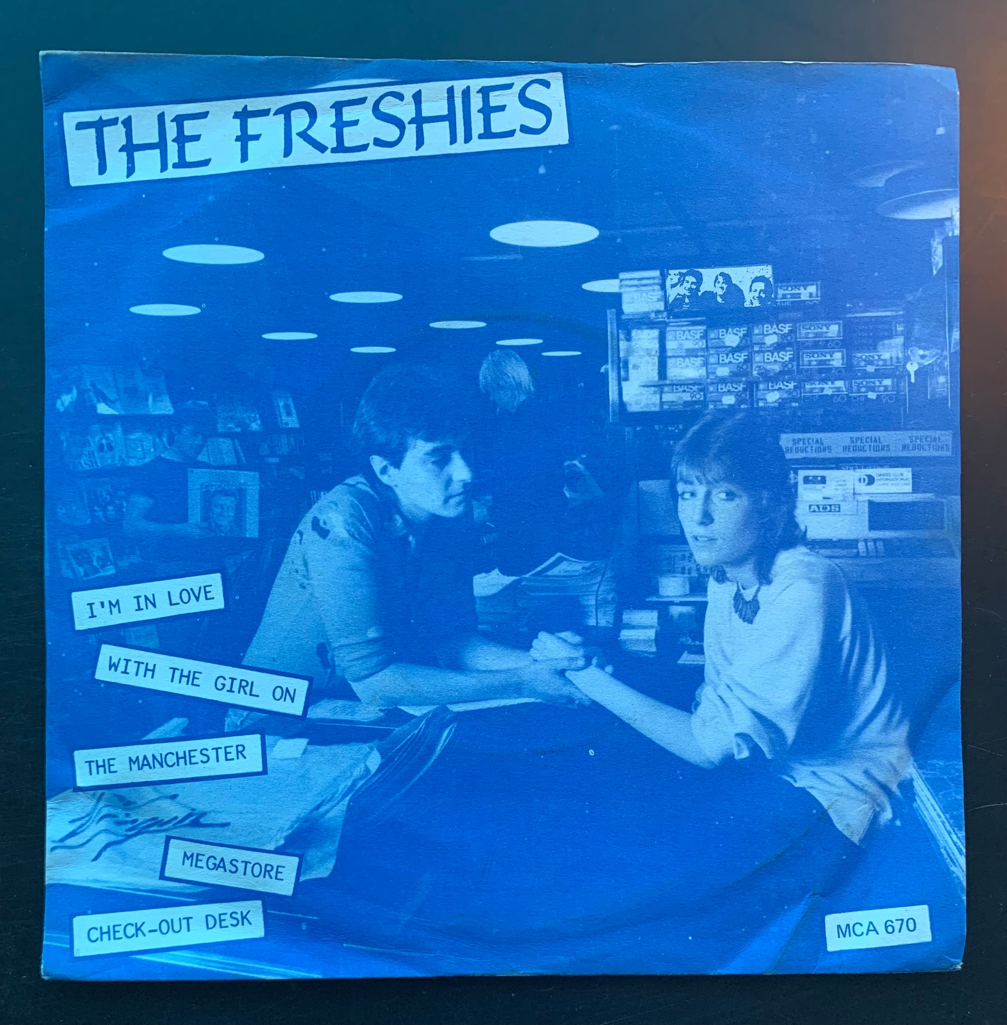 The Freshies 'I'm in Love With the Girl on the Manchester Megastore Check Out Desk' 7"