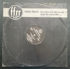 Simon Harris 'Bass (How low can you go)' 12" single