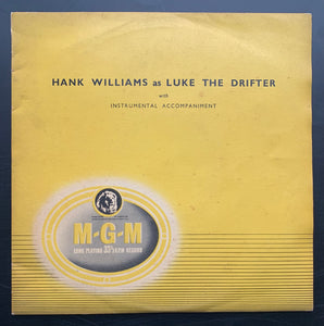 Hank Williams 'As Luke the Drifter' 10" EP