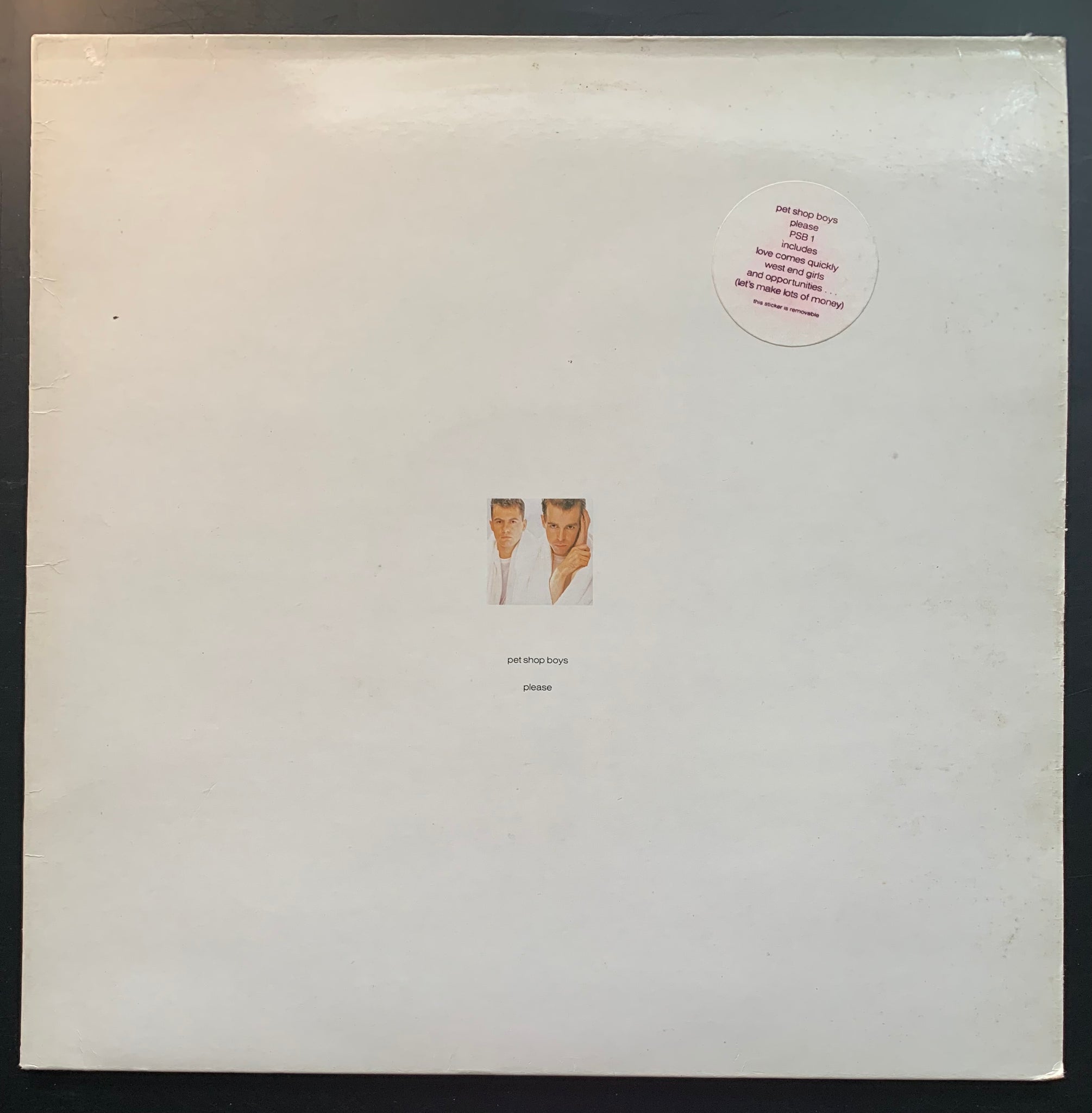 Pet Shop Boys 'Please' LP